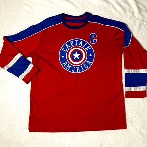 📍Marvel Captain America Men Long Sleeve - XL